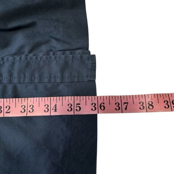 Theory Soreda Navy Sleeveless Button Down Pleated Shirt Dress - Picture 10 of 10